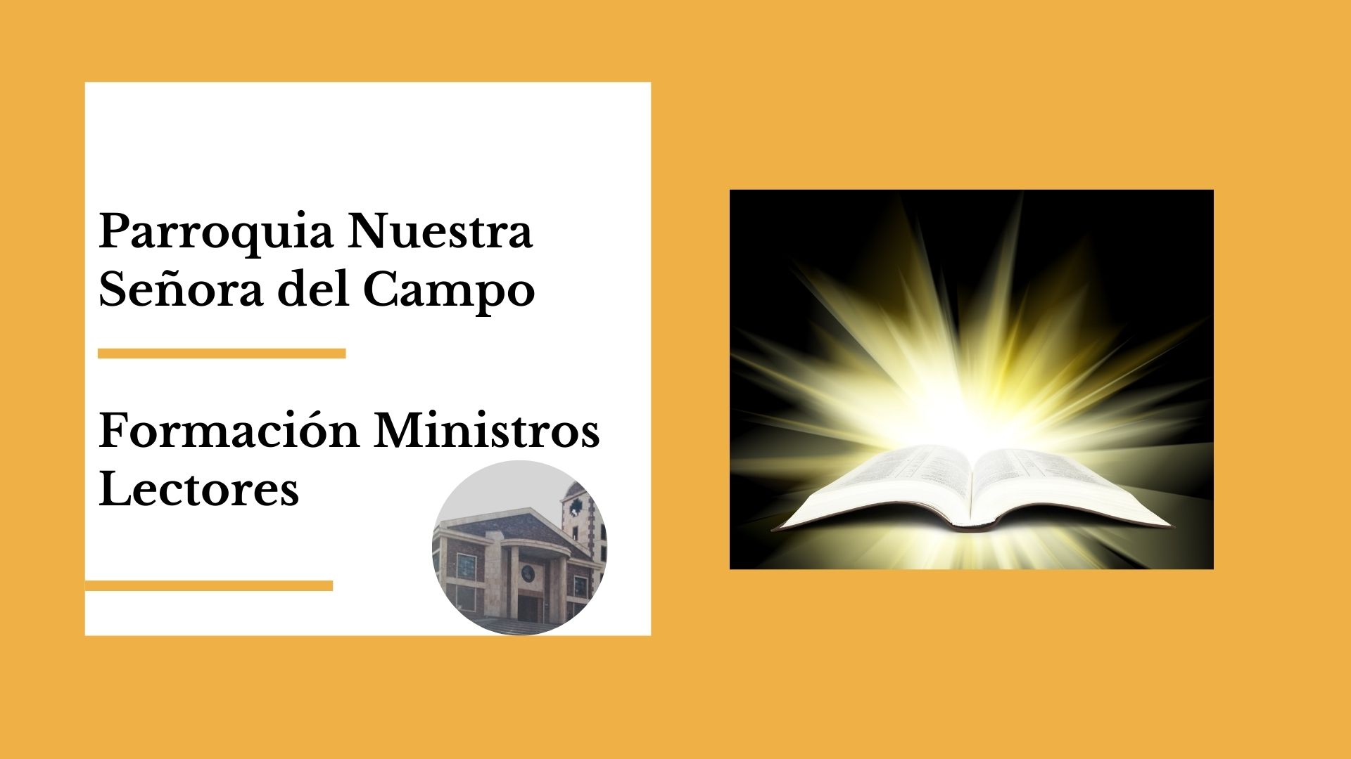 Formación Ministros Lectores