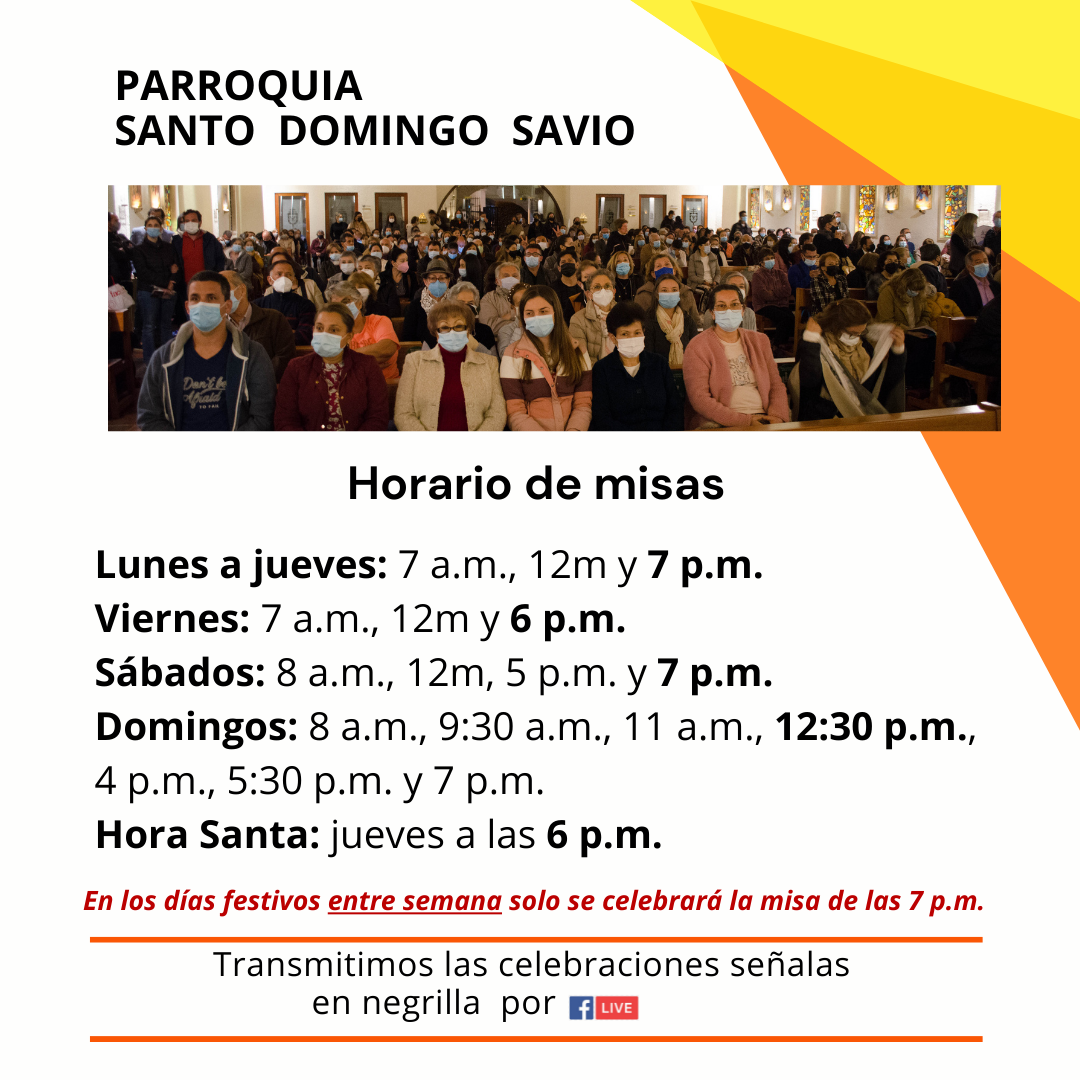 Horario misas SDS