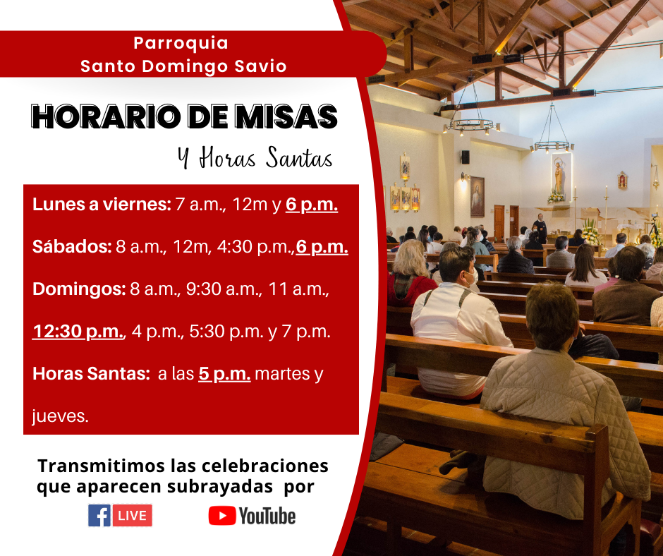 Horario misas SDS